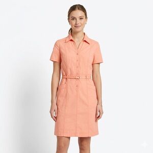 Chic Vintage Betty Barclay 80-90'S Pink Dress Retro Size S Mini Shirt Dress